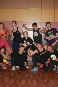 Ночная треня на улице